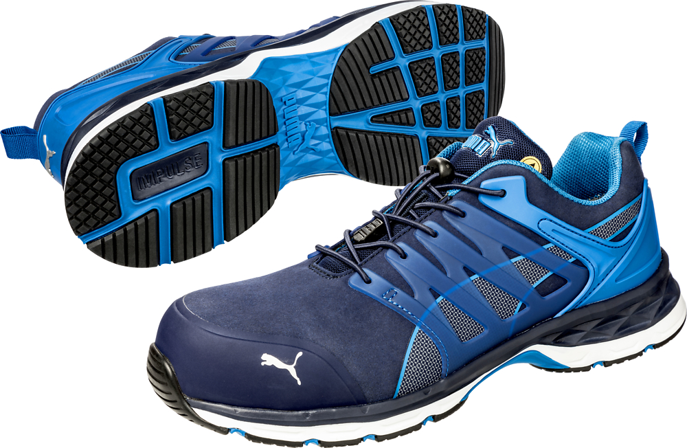 B+S Bamberg Puma Sicherheitsschuh S1P VELOCITY 2.0 BLUE LOW