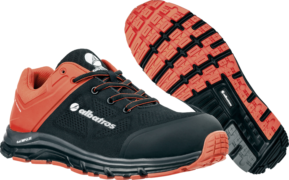 B+S Bamberg Albatros Sicherheitsschuh S1P LIFT RED IMPULSE LOW