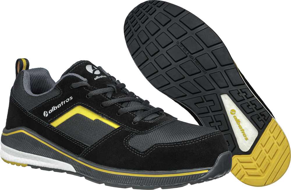 B+S Bamberg Albatros Sicherheitsschuh S3 COURT BLACK LOW